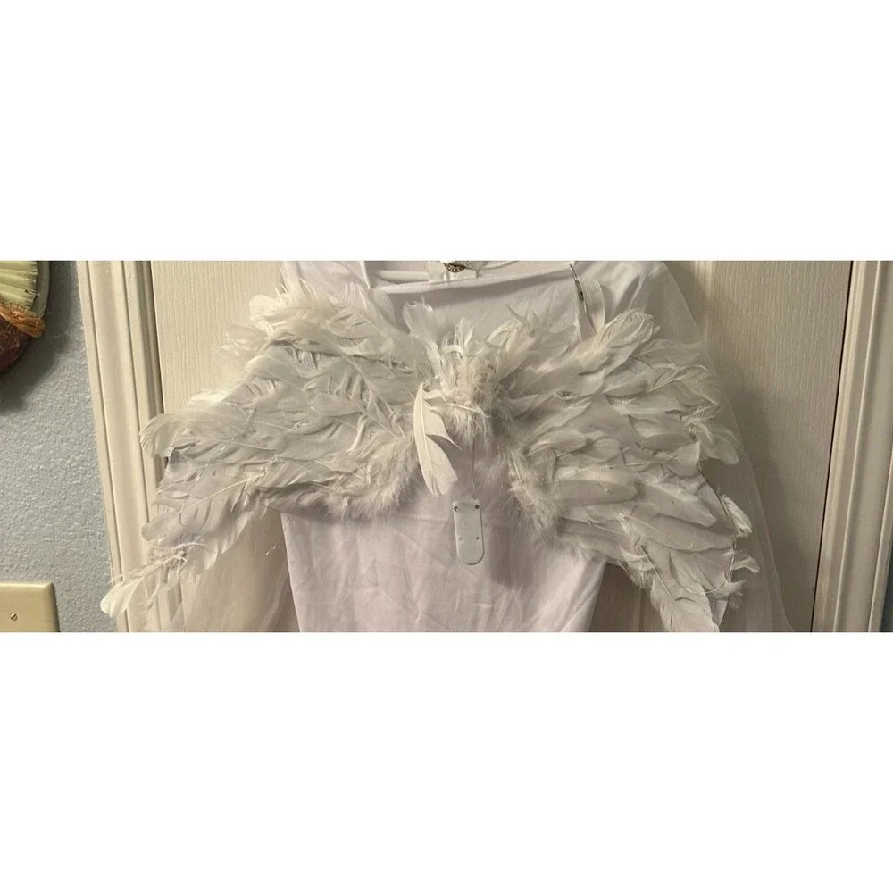Girl's Angel Costume Includes Lighted Wings Size Medium‎ 7/8